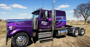 Western Star truck lettering & graphics for Wiese Trucking Lomira, Wisconsin