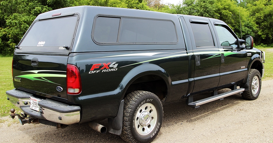 Ford F250 pick up truck graphics from Sparta, Wisconsin.