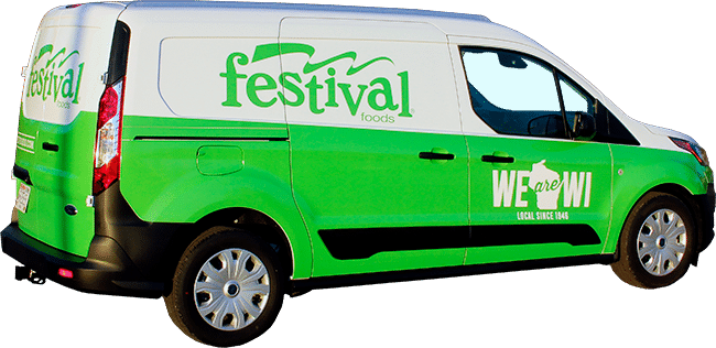 Festival Foods van vinyl car wrap.