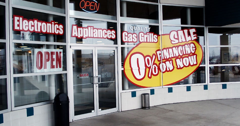 Retail store signs for Silica Hardware in Fond du Lac, WI.