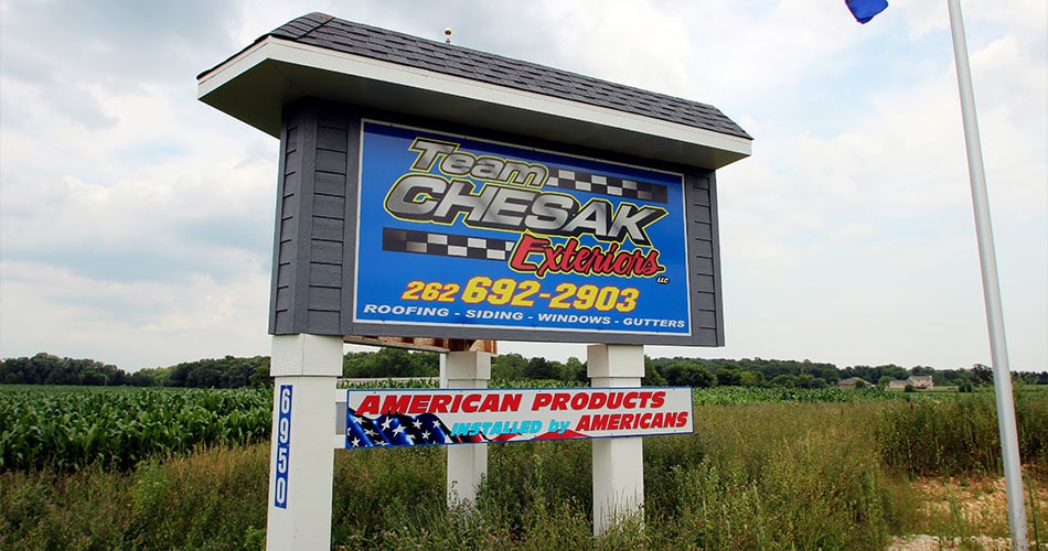 Team Chesak outdoor business signs West Bend, WI.
