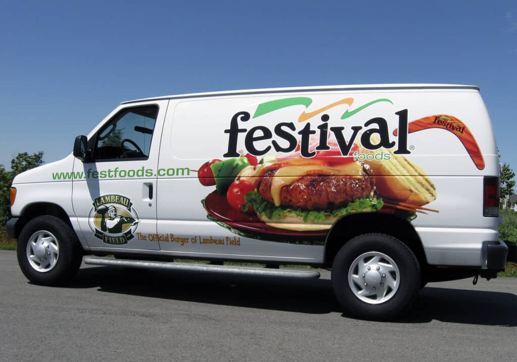 Festival burger van.